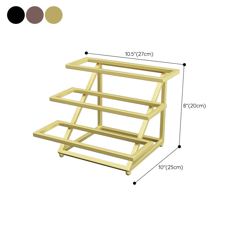 Porta bottiglia di vino in metallo portabottiglie da tavolo da tavolo contemporaneo
