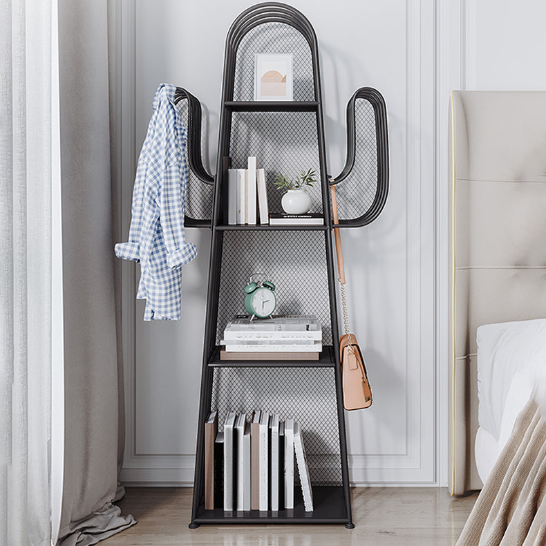 Libreria di scaffali di finiture antichi scandinavi libreria in metallo etagere con ripiani