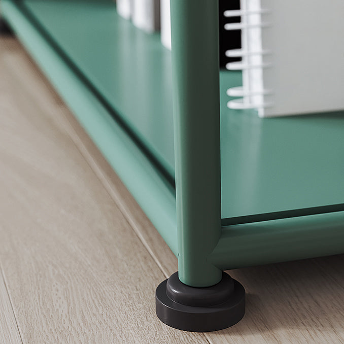 Libreria di scaffali di finiture antichi scandinavi libreria in metallo etagere con ripiani