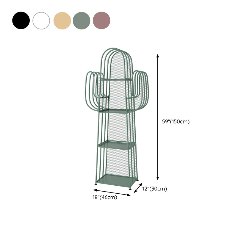 Libreria di scaffali di finiture antichi scandinavi libreria in metallo etagere con ripiani