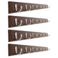 Modern Minimalist Coat Hanger Home Wall Hanging Wooden and Metal Coat Rack Brown 4 Piece Set 8 Clearhalo 'Entry & Mudroom Furniture' 'furn' 'furn_hall_tree_coat_racks' 'Furniture' 'Hall Trees & Coat Racks' 'hall_tree_coat_racks' 6645691