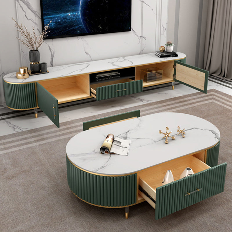 Contemporary TV Media Stand Open Storage TV Console with Drawer Clearhalo 'furn' 'furn_tv_stands_entertainment_centers' 'Furniture' 'Living Room Furniture' 'TV Stands & Entertainment Centers' 'TV Stands & Media Storage Furniture' 'tv_stands_entertainment_centers' 6645744