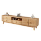Wooden TV Media Stand Open Storage Media Console with Drawers Wood Clearhalo 'furn' 'furn_tv_stands_entertainment_centers' 'Furniture' 'Living Room Furniture' 'TV Stands & Entertainment Centers' 'TV Stands & Media Storage Furniture' 'tv_stands_entertainment_centers' 6645749