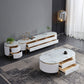 Glam TV Media Stand Enclosed Storage Media Console with 6 Drawers Clearhalo 'furn' 'furn_tv_stands_entertainment_centers' 'Furniture' 'Living Room Furniture' 'TV Stands & Entertainment Centers' 'TV Stands & Media Storage Furniture' 'tv_stands_entertainment_centers' 6645765