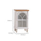 Traditional Display Stand Pine Glass Doors Hutch Buffet with Doors