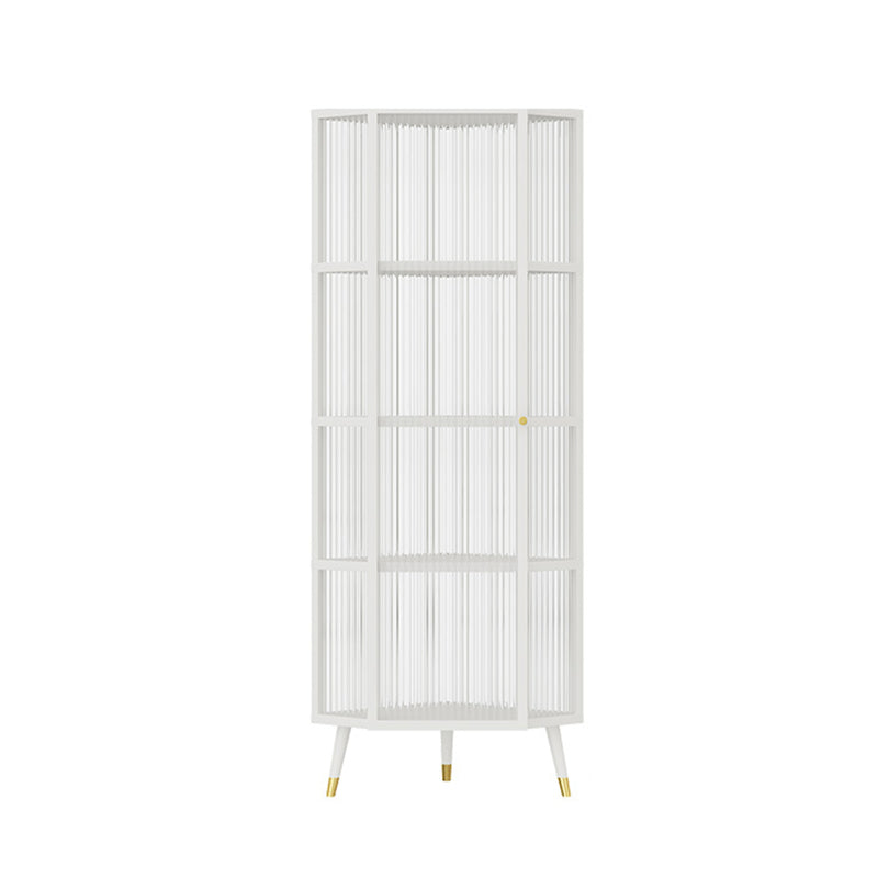 Armadio ad angolo di mobile in metallo contemporaneo Curio Armadietto per soggiorno per soggiorno