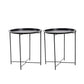 Contemporary Accent Table Nightstand Antique Finish Bed Nightstand