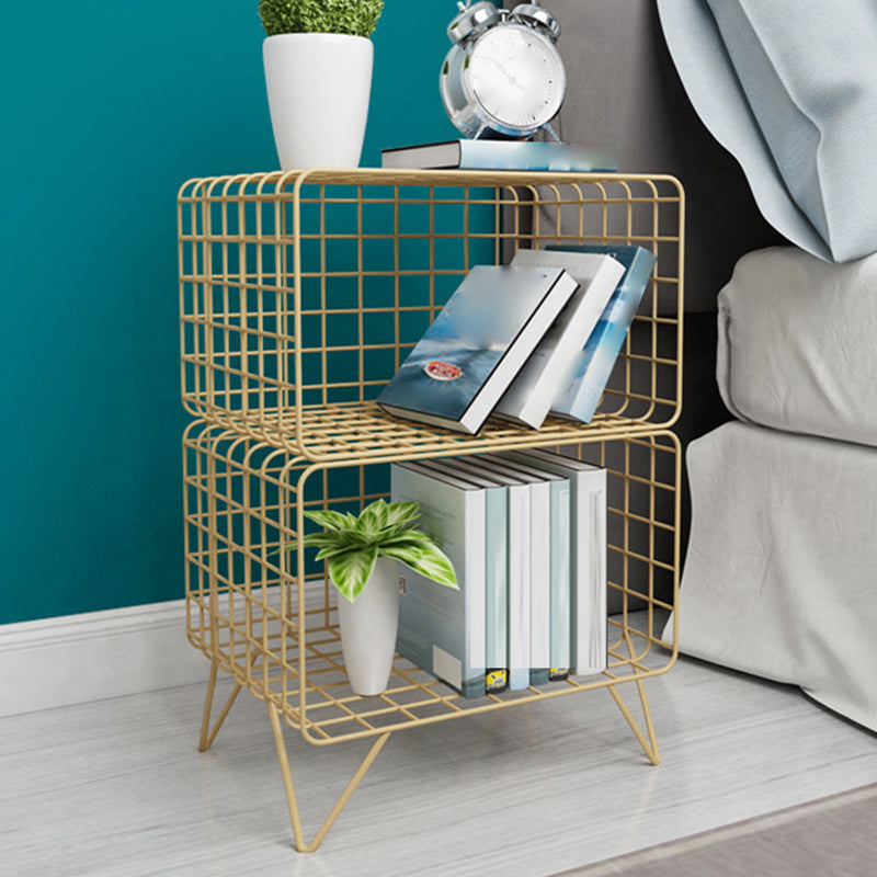Metal Accent Table Nightstand Open Storage Bedside Cabinet for Bedroom https: res.litfad.com site img item 2022 11 20 6646146 1200x1200.jpg 1 Piece Clearhalo 'Bedroom Furniture' 'furn' 'furn_night_stand' 'Furniture' 'night_stand' 'Nightstands' 6646146
