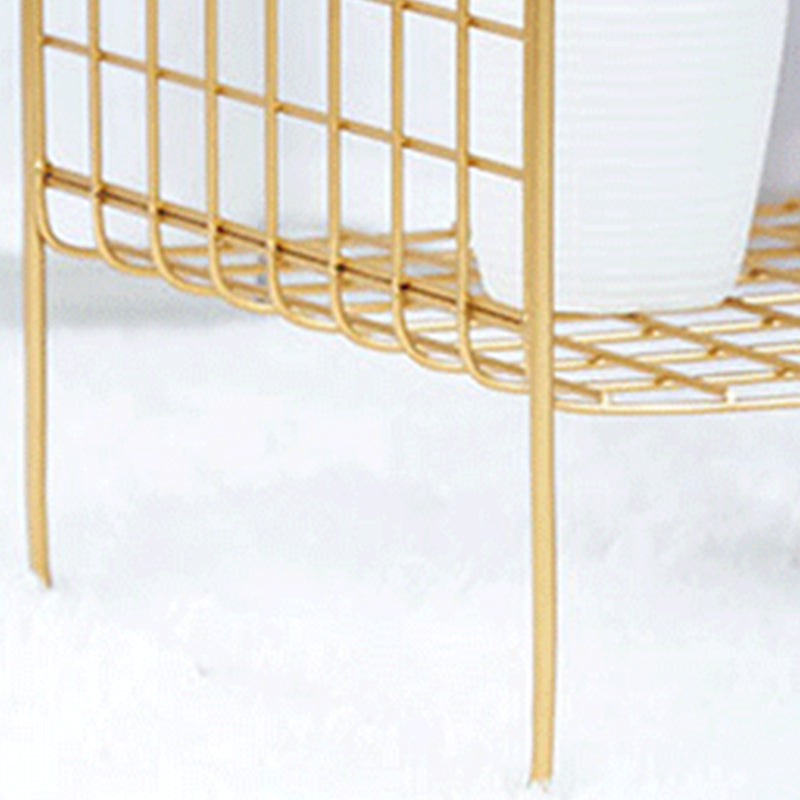 Metal Accent Table Nightstand Open Storage Bedside Cabinet for Bedroom Clearhalo 'Bedroom Furniture' 'furn' 'furn_night_stand' 'Furniture' 'night_stand' 'Nightstands' 6646156