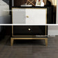 Glass Accent Table Nightstand Contemporary Nightstand with 2 Drawers Clearhalo 'Bedroom Furniture' 'furn' 'furn_night_stand' 'Furniture' 'night_stand' 'Nightstands' 6646186