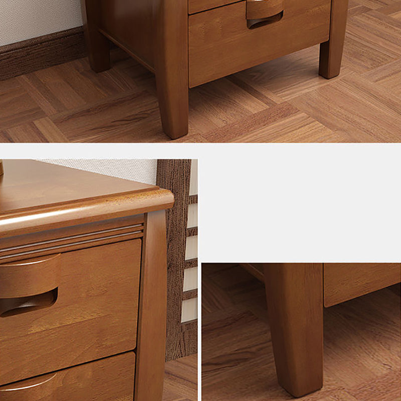 Solid Wood Nightstand Contemporary Bedside Cabinet with 2 Drawers Clearhalo 'Bedroom Furniture' 'furn' 'furn_night_stand' 'Furniture' 'night_stand' 'Nightstands' 6646197