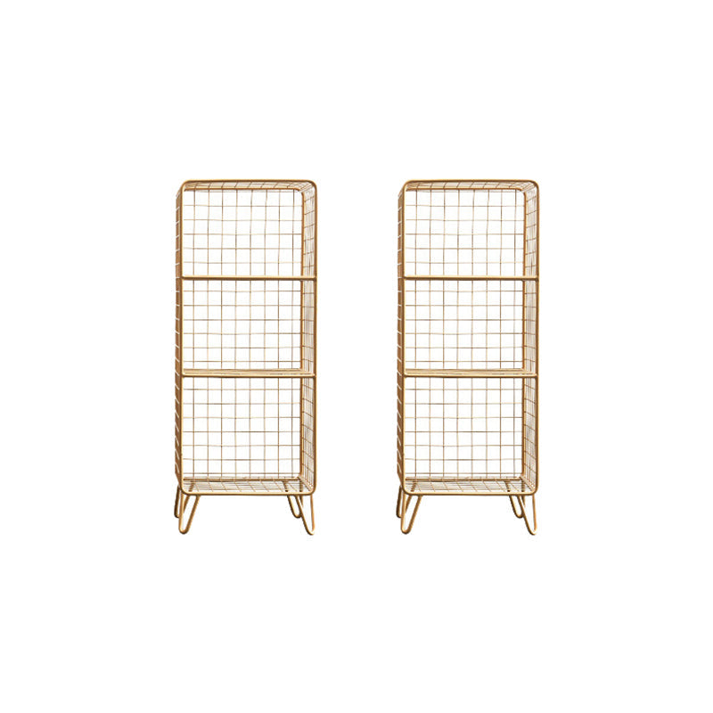 ベッドルーム用のメタルベッドナイトスタンドオープンストレージベッドサイドキャビネット