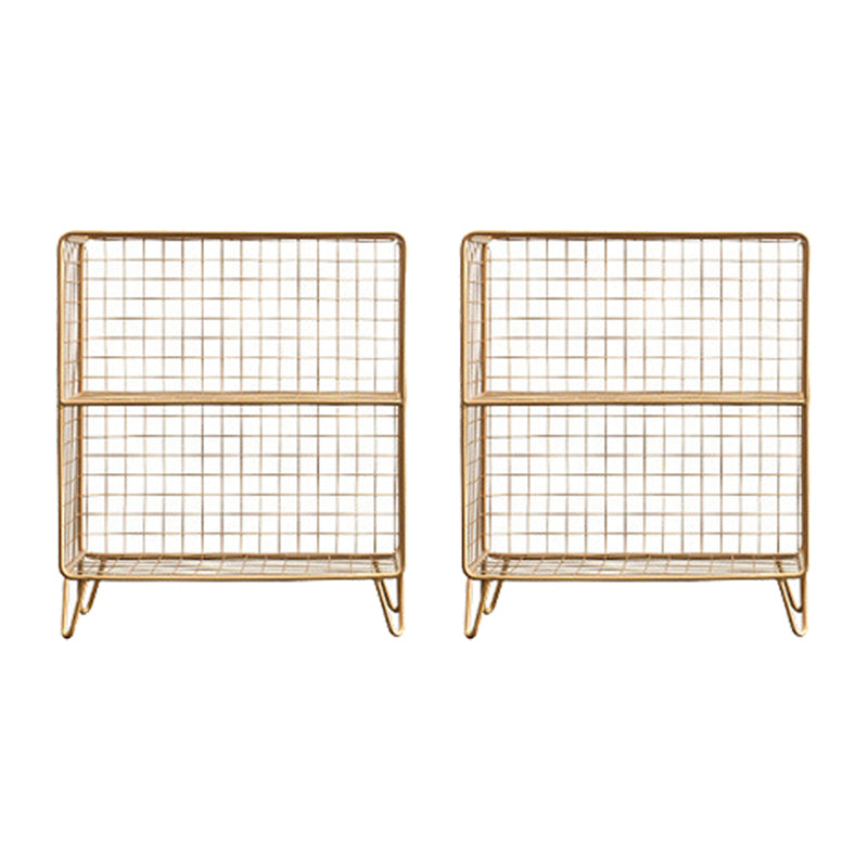 ベッドルーム用のメタルベッドナイトスタンドオープンストレージベッドサイドキャビネット