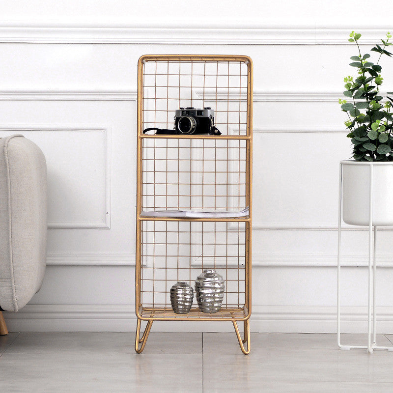 ベッドルーム用のメタルベッドナイトスタンドオープンストレージベッドサイドキャビネット