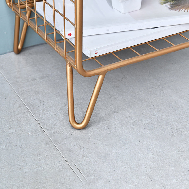 ベッドルーム用のメタルベッドナイトスタンドオープンストレージベッドサイドキャビネット