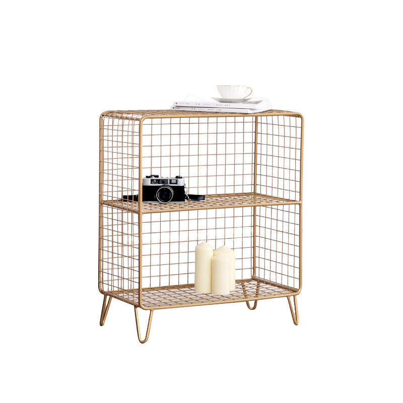 ベッドルーム用のメタルベッドナイトスタンドオープンストレージベッドサイドキャビネット