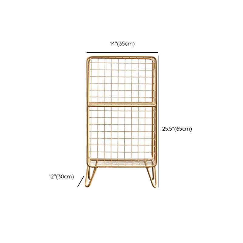 ベッドルーム用のメタルベッドナイトスタンドオープンストレージベッドサイドキャビネット