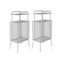 Open Storage Bed Nightstand Metal Bedside Cabinet for Bedroom