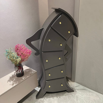 Ultra-Modern Lingerie Chest Birch Vertical Storage Chest Dresser for Bedroom