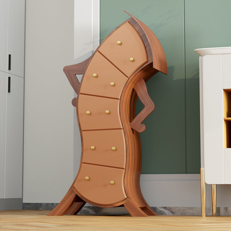 Ultra-Modern Lingerie Chest Birch Vertical Storage Chest Dresser for Bedroom