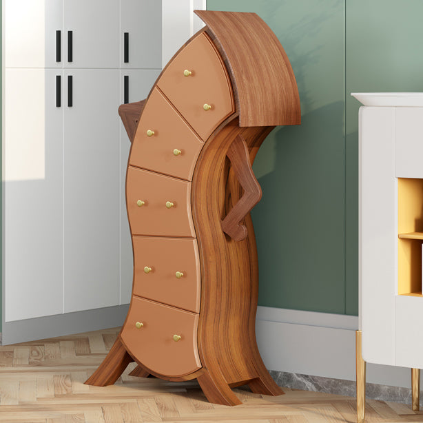 Ultra-Modern Lingerie Chest Birch Vertical Storage Chest Dresser for Bedroom