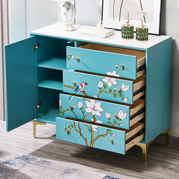 Glam Combo Dresser Horizontal Stone Storage Chest Dresser for Bedroom Clearhalo 'Bedroom Furniture' 'Dressers & Chests' 'dressers_chests' 'furn' 'furn_dressers_chests' 'Furniture' 6646296