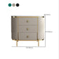 Cómoda de almacenamiento vertical de piedra Glam, cómoda para dormitorio con 3 cajones
