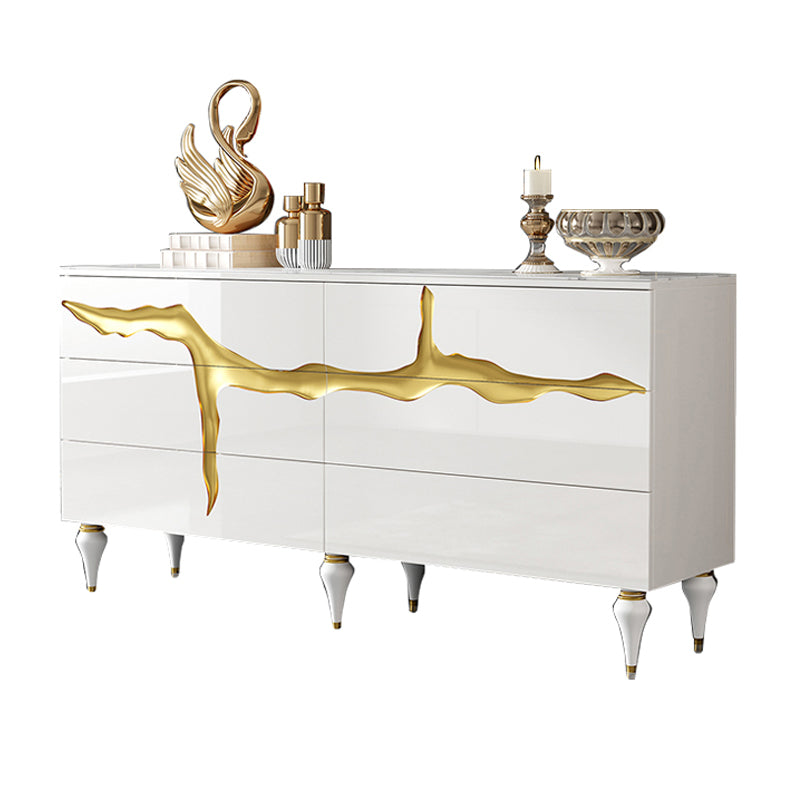 13.65-inch Width Modern Storage Chest Dresser Stone Storage Chest with 6 Drawers Clearhalo 'Bedroom Furniture' 'Dressers & Chests' 'dressers_chests' 'furn' 'furn_dressers_chests' 'Furniture' 6646334