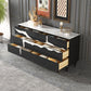 13.65-inch Width Modern Storage Chest Dresser Stone Storage Chest with 6 Drawers Clearhalo 'Bedroom Furniture' 'Dressers & Chests' 'dressers_chests' 'furn' 'furn_dressers_chests' 'Furniture' 6646338