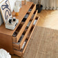 Commode double ultra moderne en pin massif, commode de rangement horizontale pour chambre à coucher