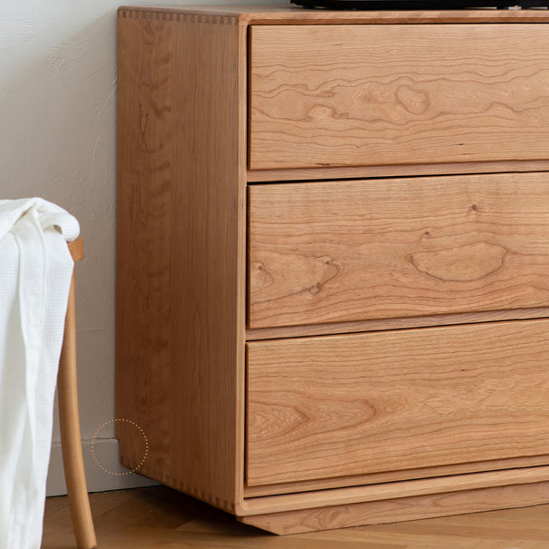 Commode double ultra moderne en pin massif, commode de rangement horizontale pour chambre à coucher