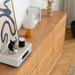 Commode double ultra moderne en pin massif, commode de rangement horizontale pour chambre à coucher