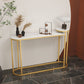 Tavolo console in pietra glam tavolo divano console di ferro dorato per sala