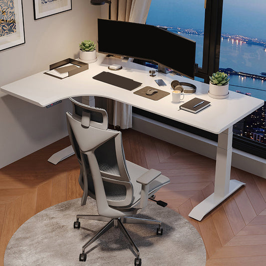 23,4-inch H Industrial Office Desk L-vorm Gefabriceerd Wood Writing Desk