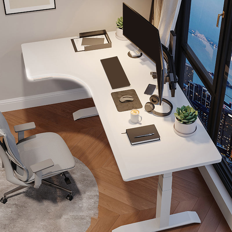 23,4-inch H Industrial Office Desk L-vorm Gefabriceerd Wood Writing Desk