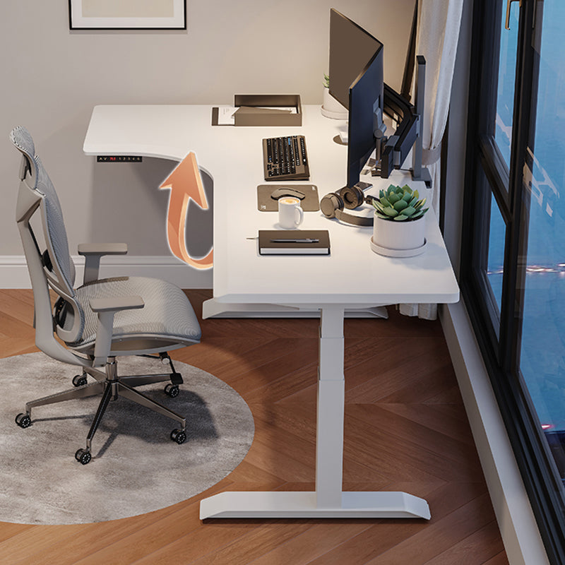 23,4-inch H Industrial Office Desk L-vorm Gefabriceerd Wood Writing Desk