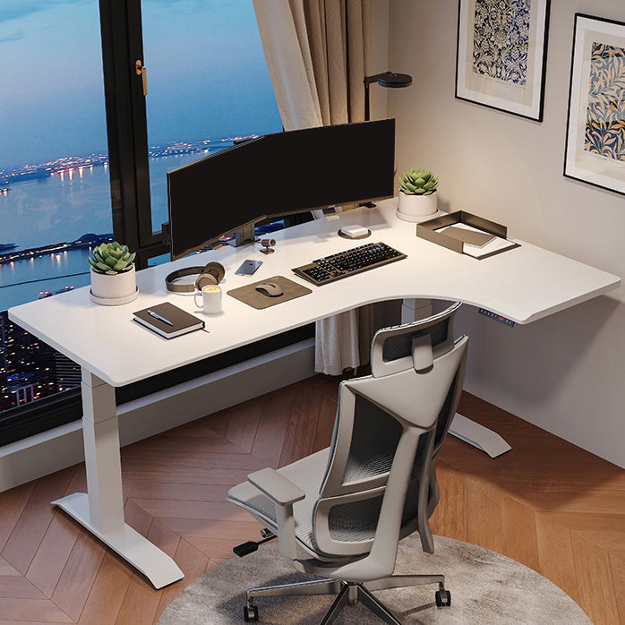 23,4-inch H Industrial Office Desk L-vorm Gefabriceerd Wood Writing Desk