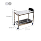 Moderno carrello da cucina in metallo in metallo aperto carrello da cucina in argento