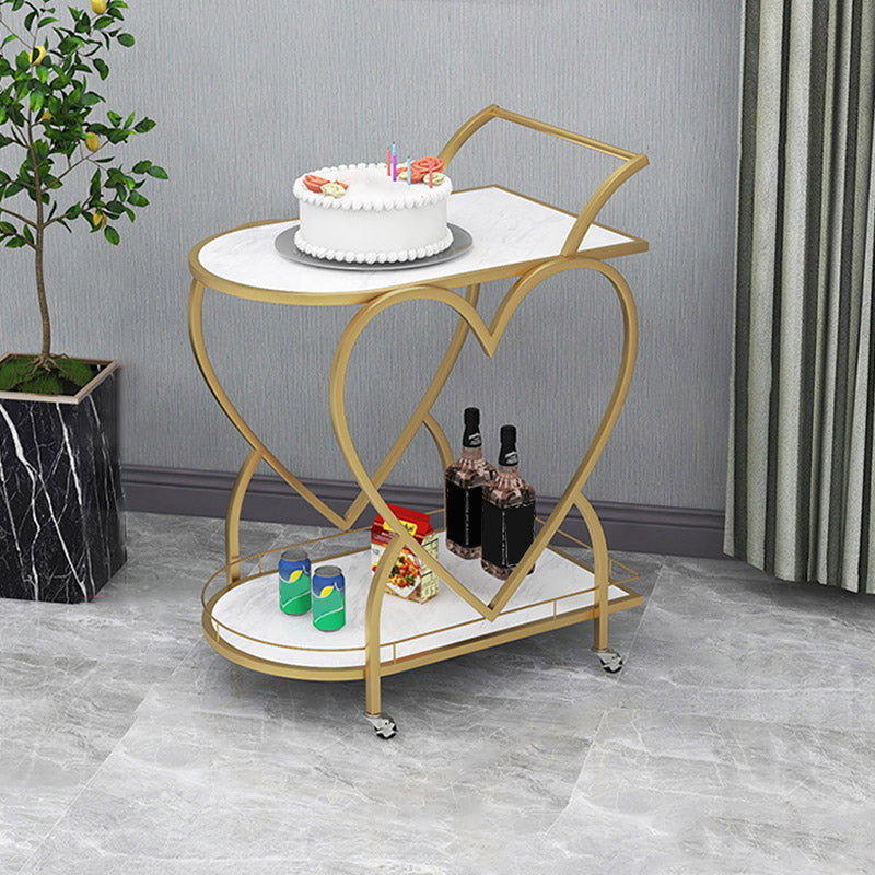 Table de préparation à la maison moderne de stockage ouvert Home Dining Table de préparation