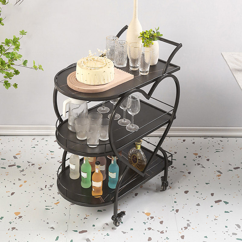 Table de préparation à la maison moderne de stockage ouvert Home Dining Table de préparation