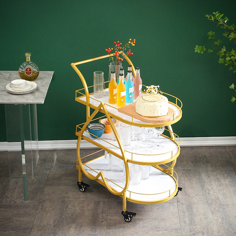 Table de préparation à la maison moderne de stockage ouvert Home Dining Table de préparation