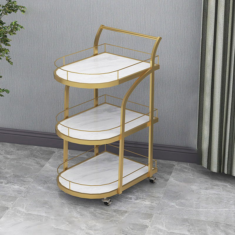 Table de préparation à la maison moderne de stockage ouvert Home Dining Table de préparation