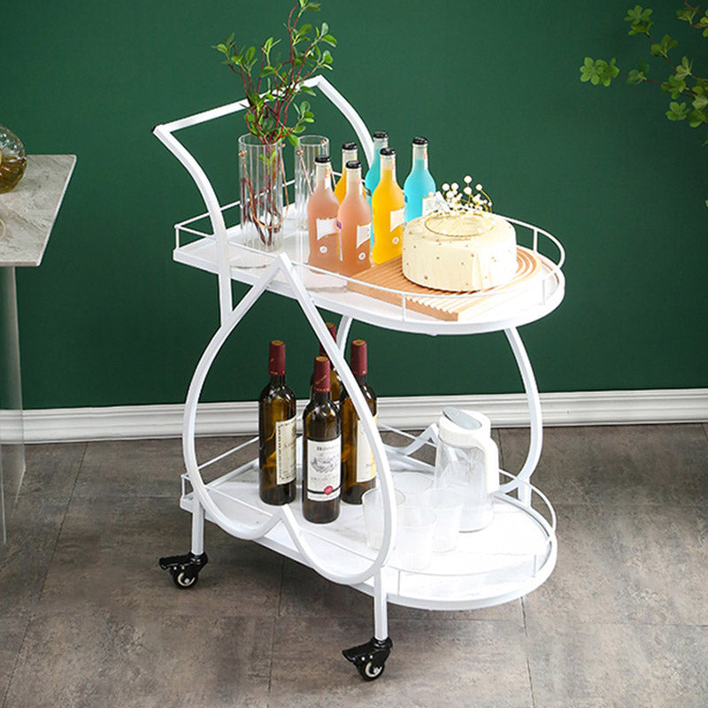 Table de préparation à la maison moderne de stockage ouvert Home Dining Table de préparation