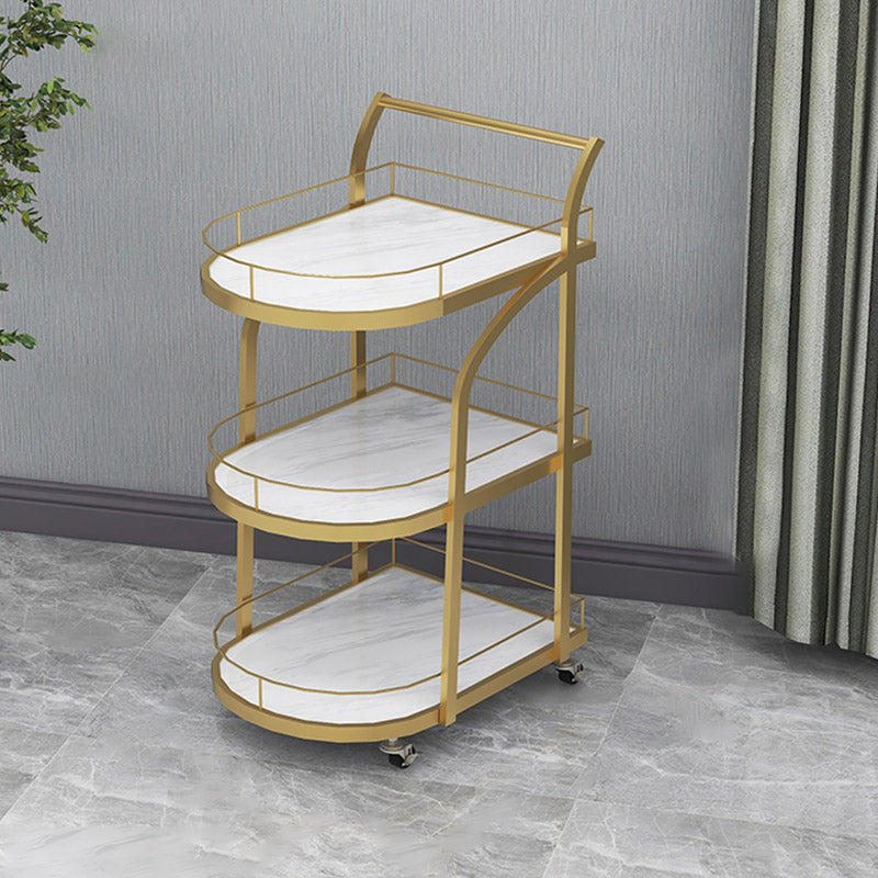 Table de préparation à la maison moderne de stockage ouvert Home Dining Table de préparation