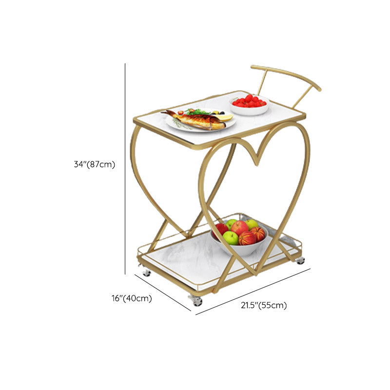 Table de préparation à la maison moderne de stockage ouvert Home Dining Table de préparation