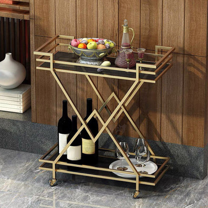 Open Storage Modern Prep Table Home Dining Rectangular Prep Table