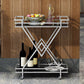 Open Storage Modern Prep Table Home Dining Rectangular Prep Table