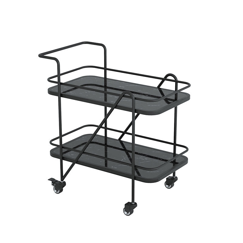 Moderne 2-laags voorbereidende tabel rechthoekige open opslagbereidingstabel