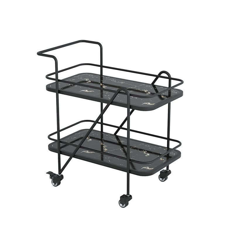 Moderne 2-laags voorbereidende tabel rechthoekige open opslagbereidingstabel