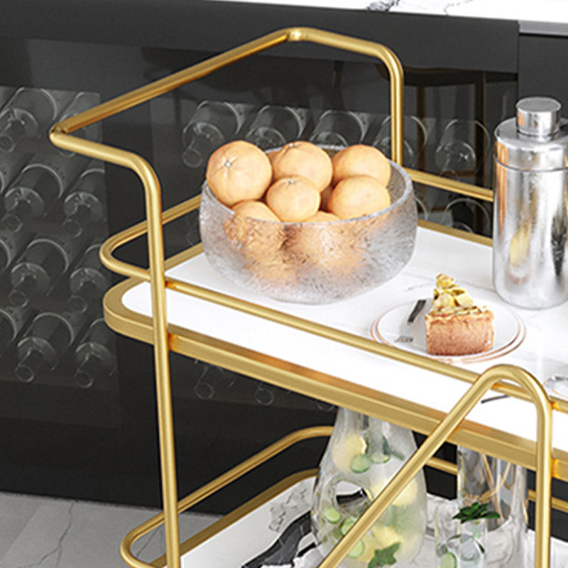 Moderne 2-laags voorbereidende tabel rechthoekige open opslagbereidingstabel